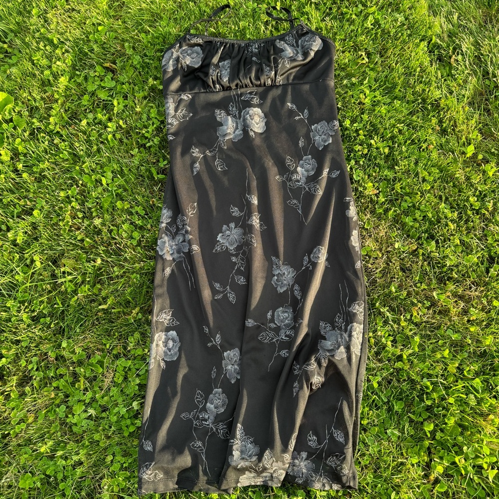 Vintage Dark Rose Gothic Dress